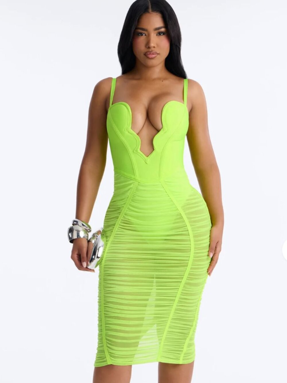 Fashion Nova Analise Bandage Midi Dress